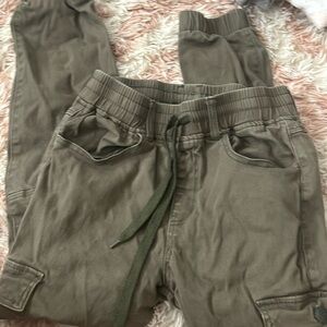 Army green joggers